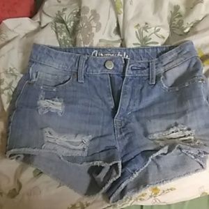 Aeropostale distressed high-rise Shorts